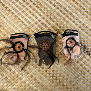 Leather Dream Catcher Pouch