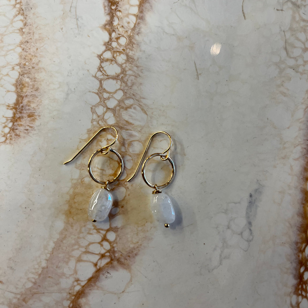 Beach Girl Jewels - Moonstone Drop Earrings