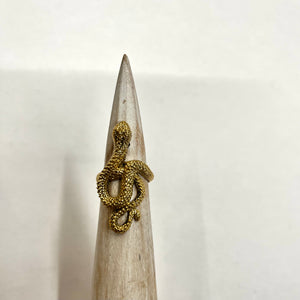Serpent Brass Ring