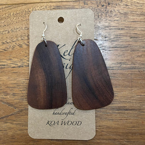 Keli Designs - Koa Wood Earrings Large