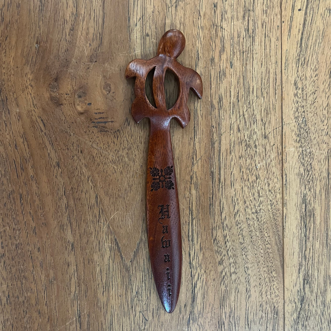 Wooden Honu Bookmark