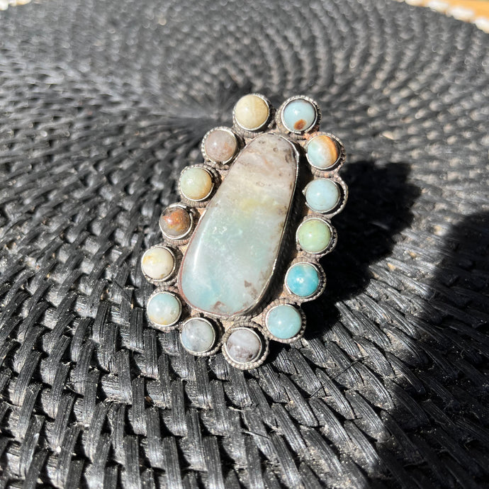 Silver Amazonite Ring