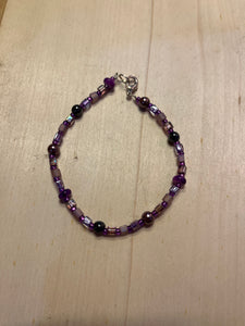 Hoʻopilimau - Purple Bead Bracelet