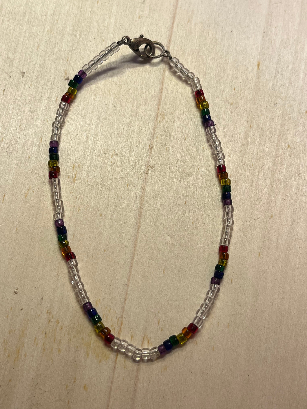 Hoʻopilimau - Beaded Rainbow Bracelet