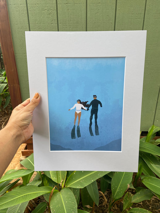 Katie Lily - Diver Love Print