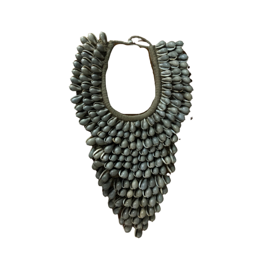 Long Grey Tribal Necklace