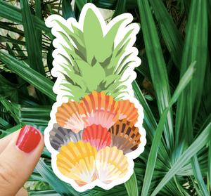 Bee Beachey - Shell Pineapple Sticker