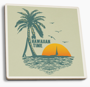 Ceramic Coaster - Hawaiian Time