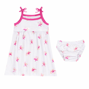 Coco Moon - Plumeria Infant Dress + Bloomers
