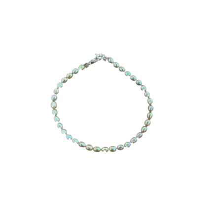 Green Freshwater Pearl Bracelet