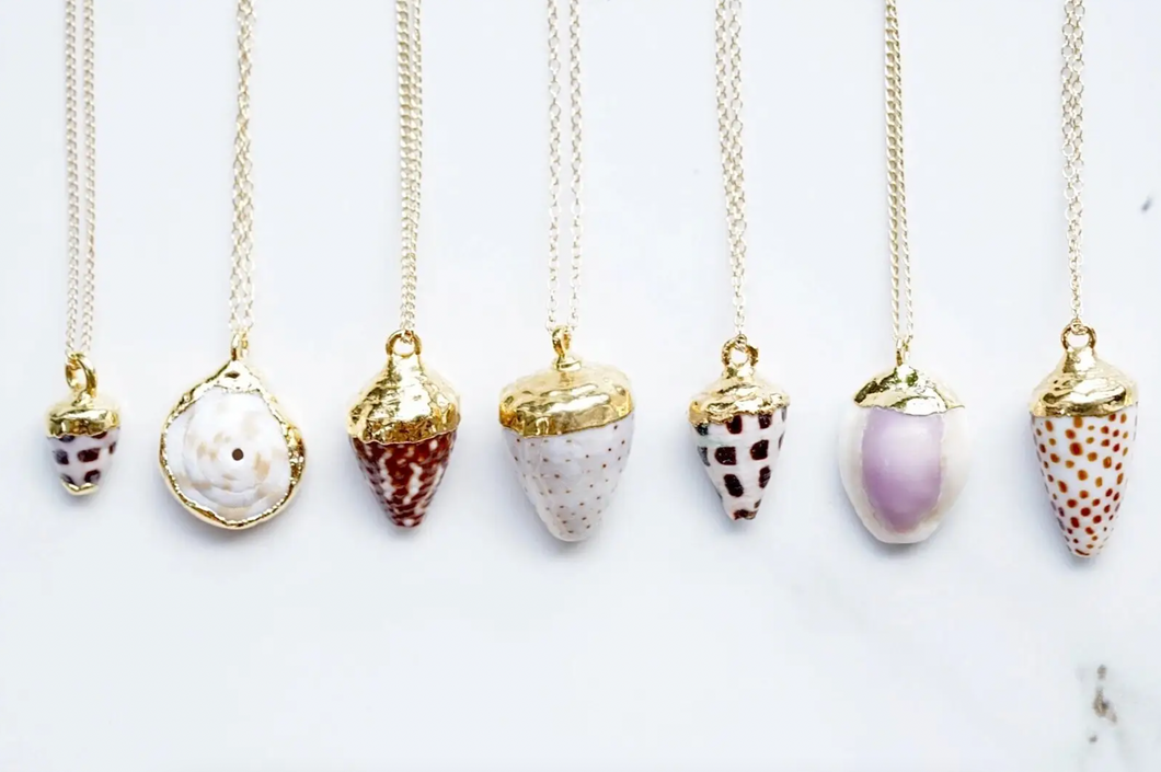 Gold Dipped Shell Necklace