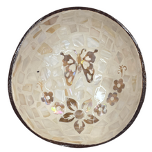 White Abalone Shell Coconut Shell Bowl