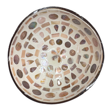 White Abalone Shell Coconut Shell Bowl