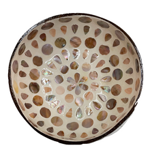 White Abalone Shell Coconut Shell Bowl