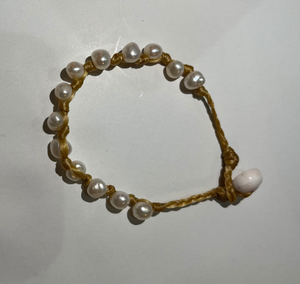 Beach Girl Jewels - Multi Pearl Woven Bracelet