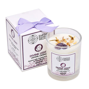 Earthʻs Elements Crystal Candle - Divine Light