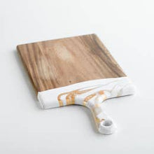 Resin Cheeseboard - White & Gold