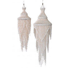 Three Tier Fringe Shell Chandelier