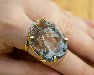 Arc Crystal Ring