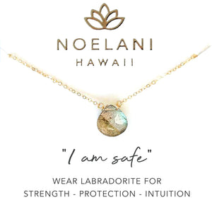 Noelani Hawaii Jewelry - "I am safe" Labradorite Necklace