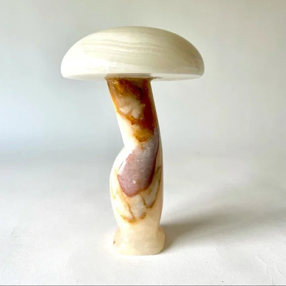 Large Banded Onyx Crystal Mushroom